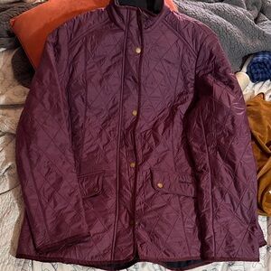 Barbour Quilted Burgundy Jacket